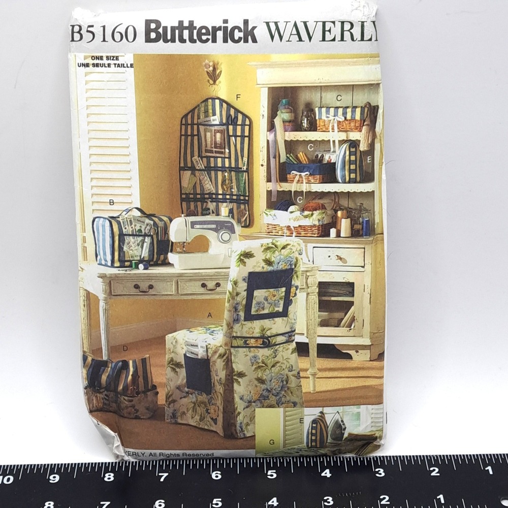 Butterick‎ B5160 Waverly Home Decor Sewing Pattern Vintage UNCUT Accessories